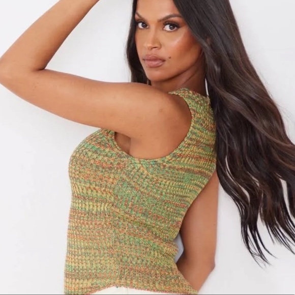 Pretty Little Thing Knitted Racer Tank. - Picture 1 of 6